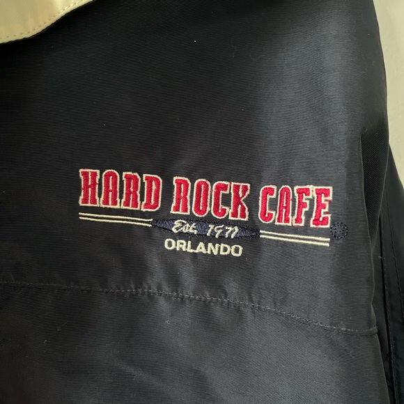 Hard Rock Cafe Blue and Red Windbreaker Jacket - Picture 2 of 8
